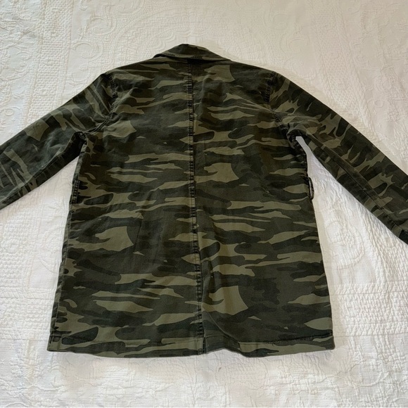 Lucky Brand Green Camo Trench Jacket Size Extra Small - Picture 11 of 11